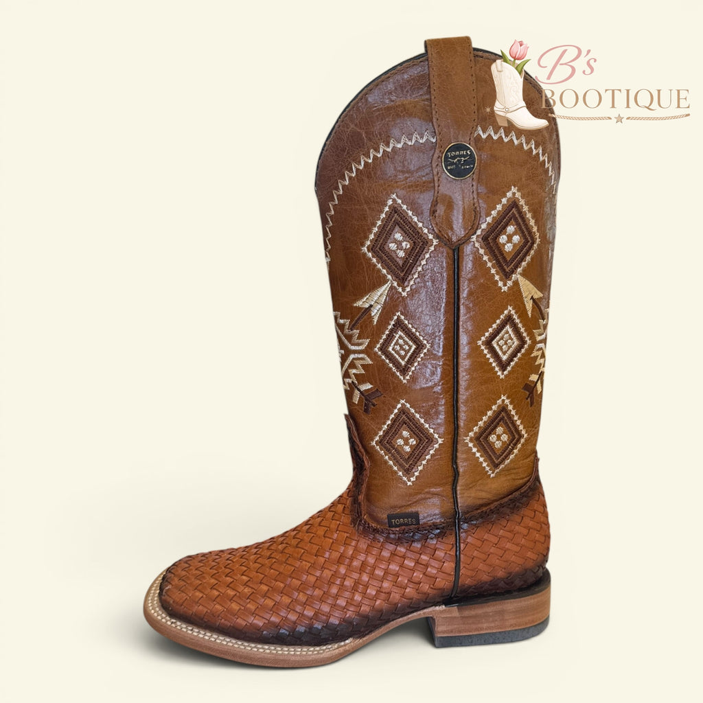 Torres Boot Ranch - Sunset - Handwoven Faded Cognac