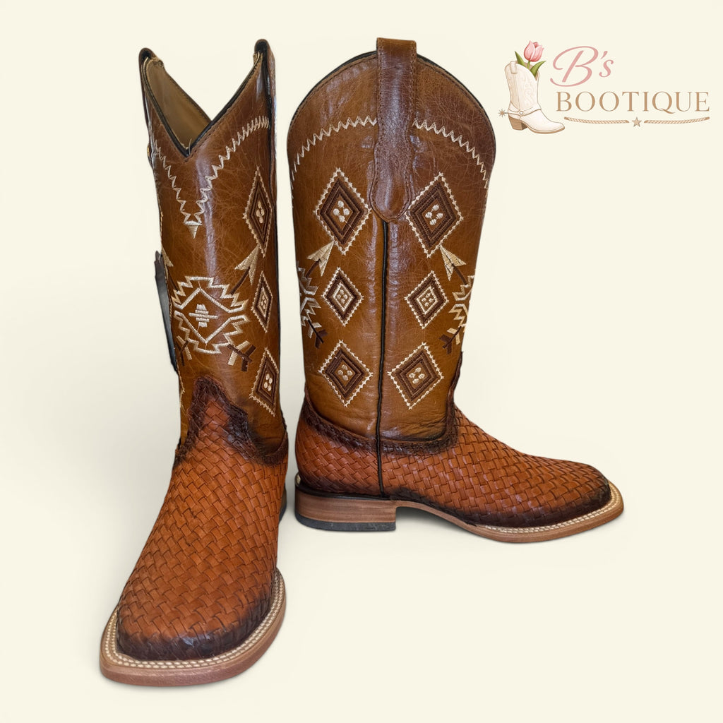 Torres Boot Ranch - Sunset - Handwoven Faded Cognac
