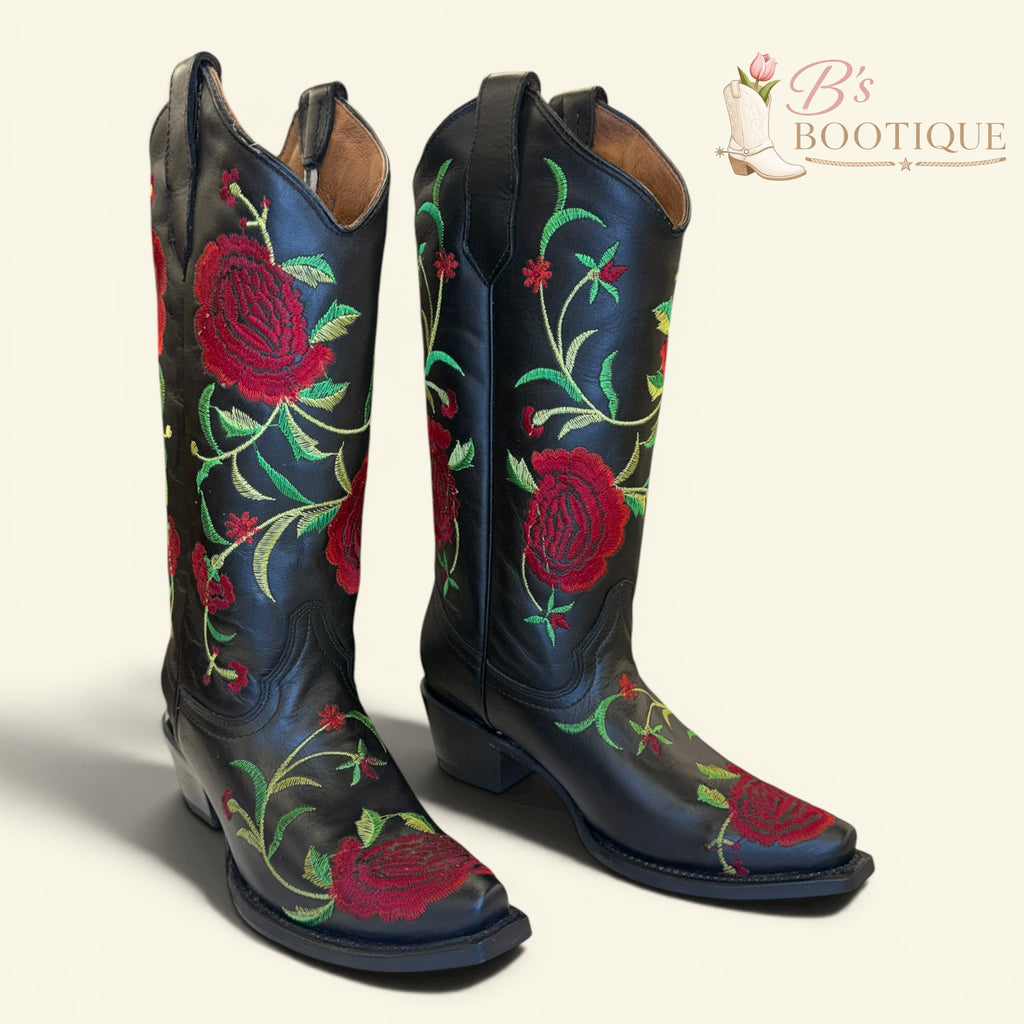 Circle G - Roses - Black