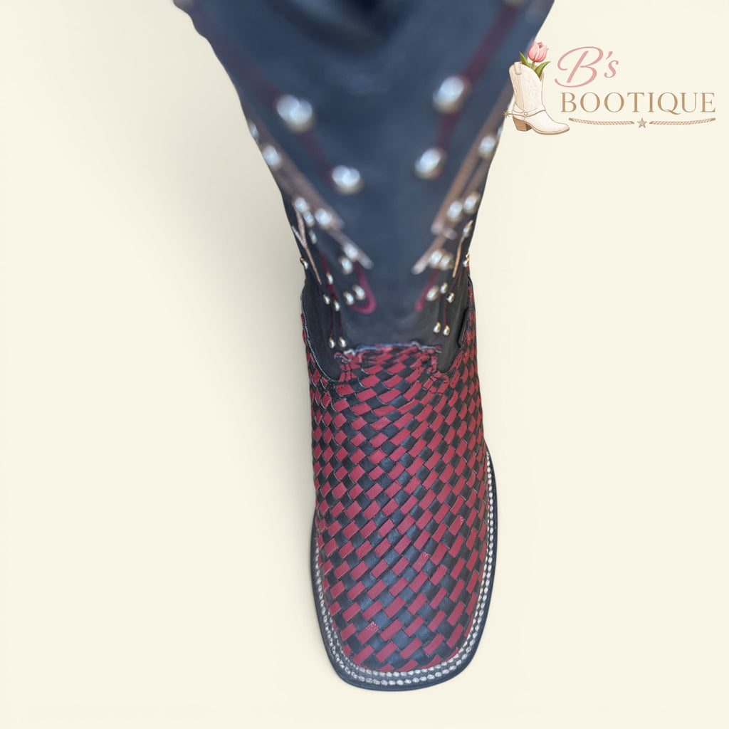Torres Boot Ranch - La Maravilla - Handwoven Wine\Black