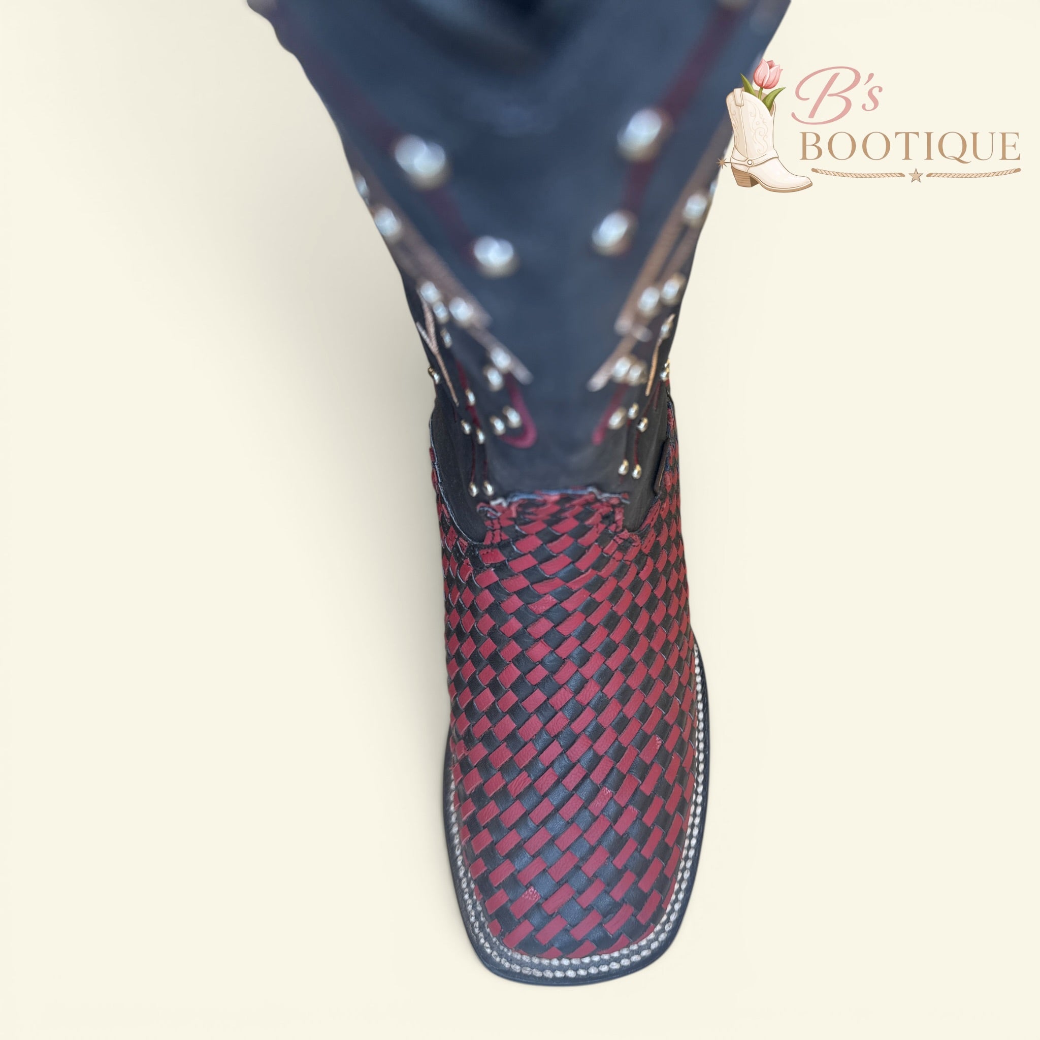Torres Boot Ranch - La Maravilla - Handwoven Wine\Black