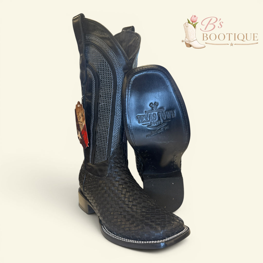 Torres Boot Ranch - Obsidian - Handwoven Black