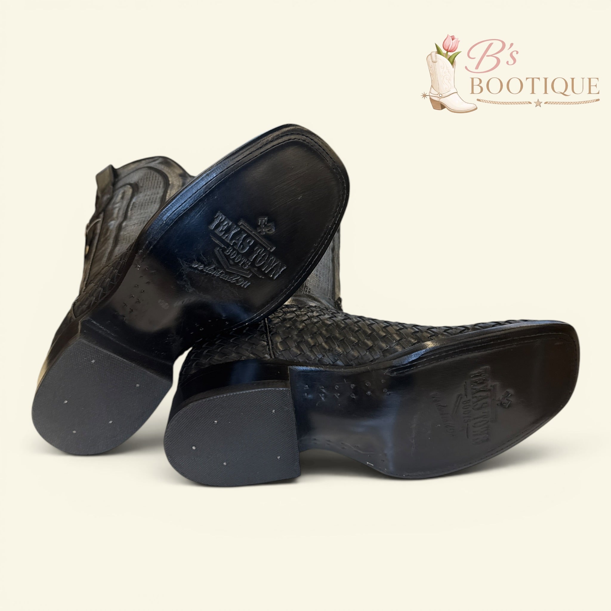 Torres Boot Ranch - Obsidian - Handwoven Black
