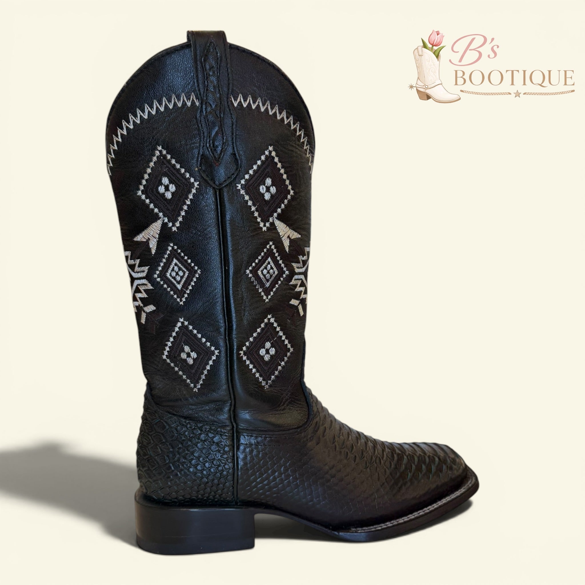 Torres Boot Ranch - Python - Black\Aqua