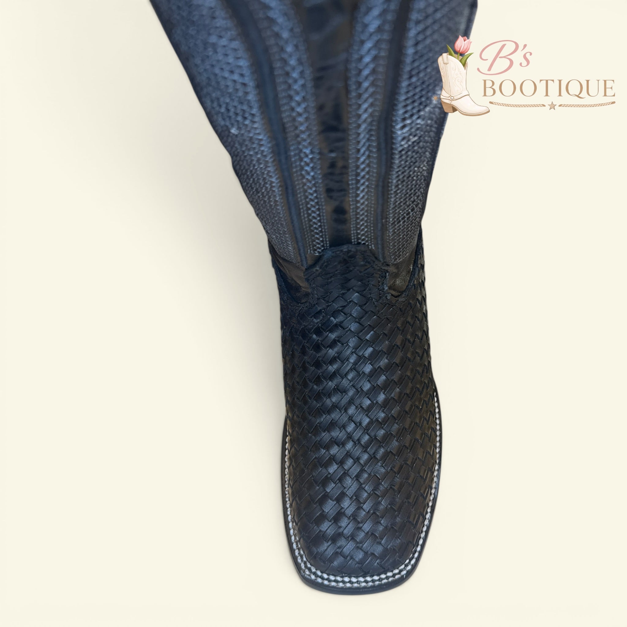 Torres Boot Ranch - Obsidian - Handwoven Black