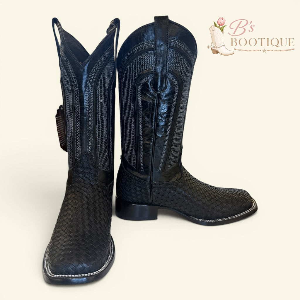 Torres Boot Ranch - Obsidian - Handwoven Black